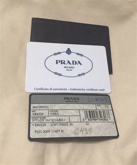 prada authenticity card|prada authenticity card check.